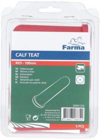 Tetină hrănire viței Super orificiu x roșie 5 buc. Farma 505011FA