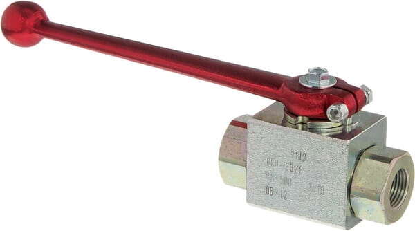 Robinet cu bila 2 căi 3/8 BSP, mâner de aluminiu KHR06AL