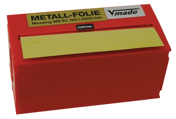 Folie alamă 2500x150x0,05mm LK25001500050