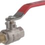 Robinet cu bilă BSP tată/mamă 1/4", mâner oțel inoxidabil KS14MKR