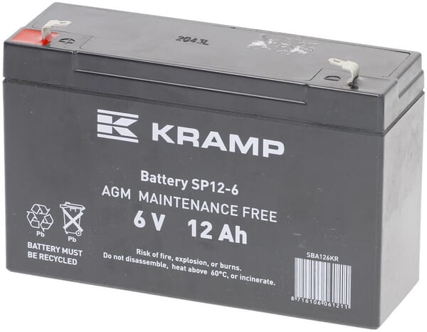 Baterie 6V 12Ah sigilată Kramp SBA126KR
