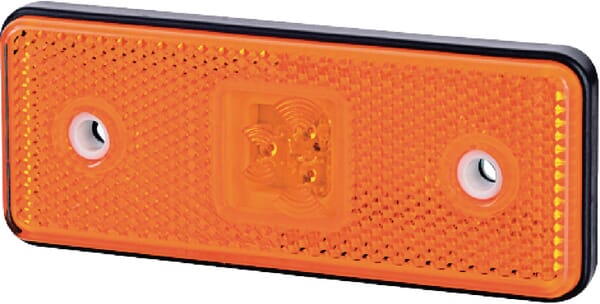 Lampă gabarit LED 0,4/0,7W dreptunghiulară 12-24V portocalie 112x45x11mm 3 LED-uri Gopart LA35053