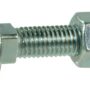 Șurub cap bombat torbant gât pătrat cu piuliță DIN603 M8x1,25x40mm filet 22mm oțel zincat grupa 4.6 Kramp 603840