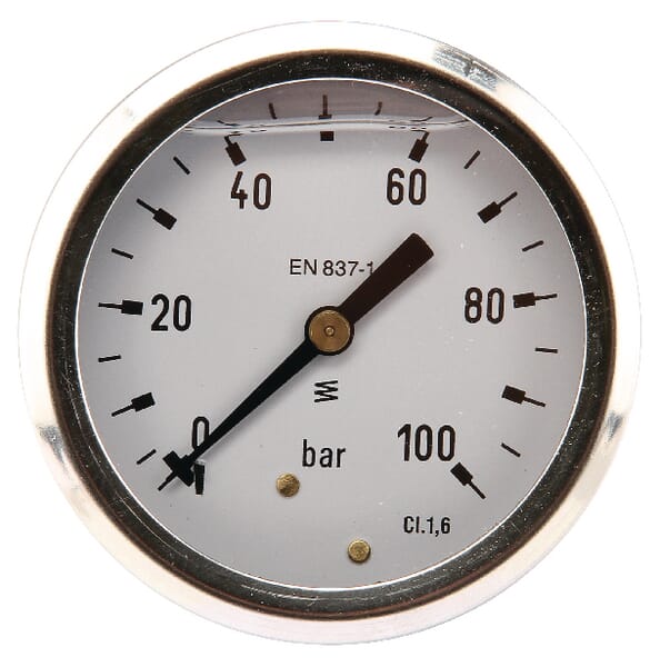 Manometru Ø63 0-100bar ¼” spate MA63100B04SSGF