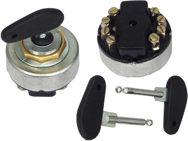 Comutator de aprindere cu cheie, 12/24V, 4 poziții, 16A, terminale cu șuruburi SW10010KR