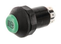 Comutator tip buton lumini superioare rotund verde 11165080PN