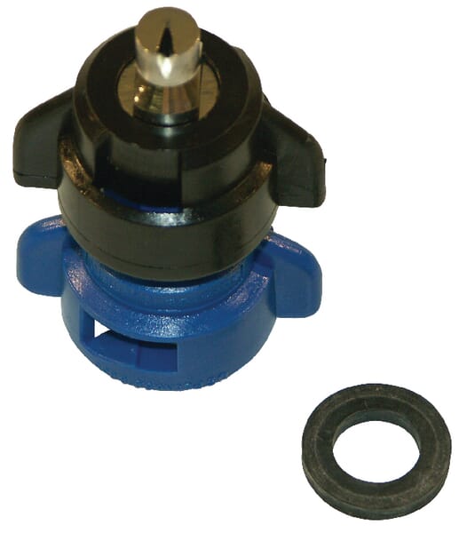 Duză injecție aer jet oblic TDOC 80° 03 albastră alamă Agrotop TDOC8003