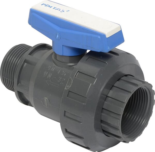 Robinet cu bilă PVC 5/4″x5/4″ mamă/tată 232800402