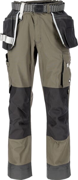 Pantaloni de lucru unisex XS talie 28-32″ verde Kramp Technical Kramp KW202550202080
