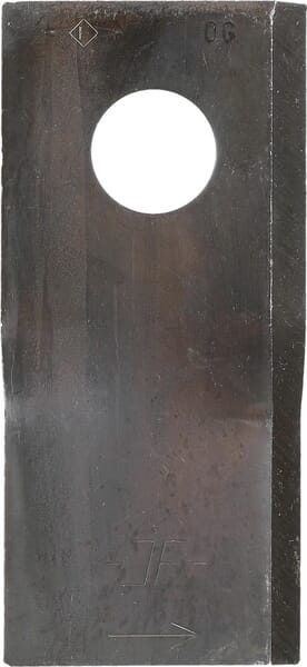 Lamă cositoare stânga 106x49x4mm orificiu 19mm pachet 25 buc. potrivită pentru Kongskilde JF/Stoll 8113800064