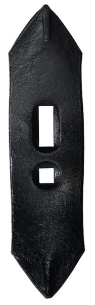 Brăzdar cultivator 265x65x8mm reversibil curbat 2 orificii CP035GP