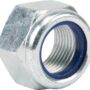 Piuliță hexagonală autoblocantă joasă cu inserție plastic DIN985 M24x2mm grupa 8 697407N