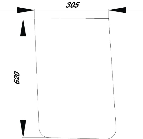 Parbriz inferior D8092