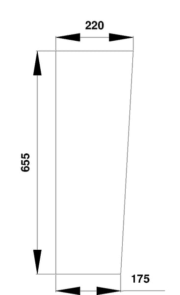 Parbriz inferior D7111