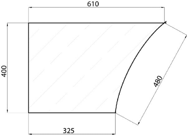 Geam de ușă, inferior D6907