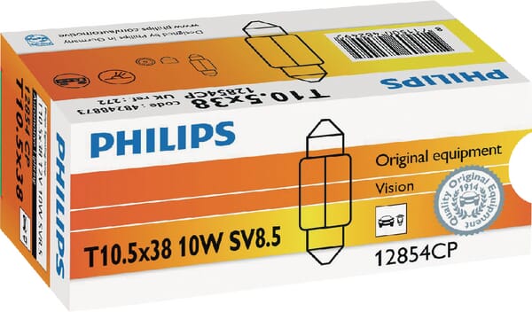 Bec sofit Standard > C10W SV8.5 12V 10W 115lm Philips GL12854
