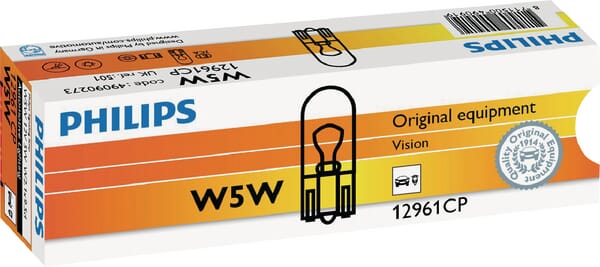 Bec Standard > W5W W2.1×9.5d 12V 5W 50lm Philips GL12961