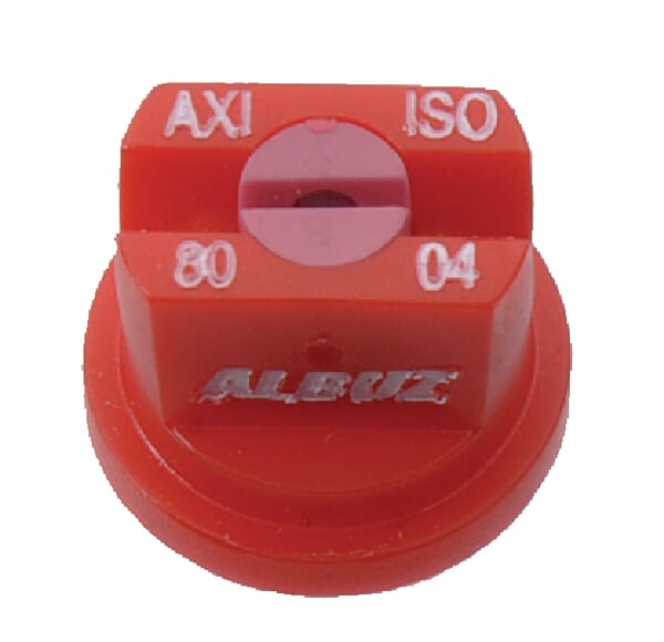 Duză ventilator plat AXI 80° 04 roșie din material ceramic Albuz AXI8004