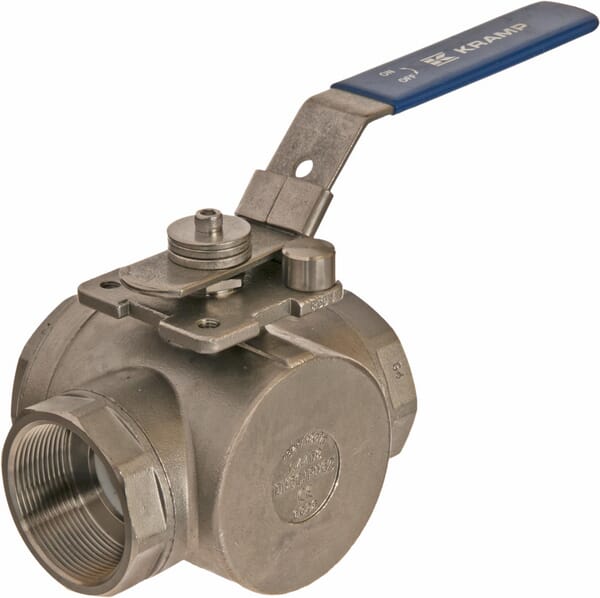 Robinet cu bilă 3 căi L 2″ oțel inoxidabil BV3L2FSS