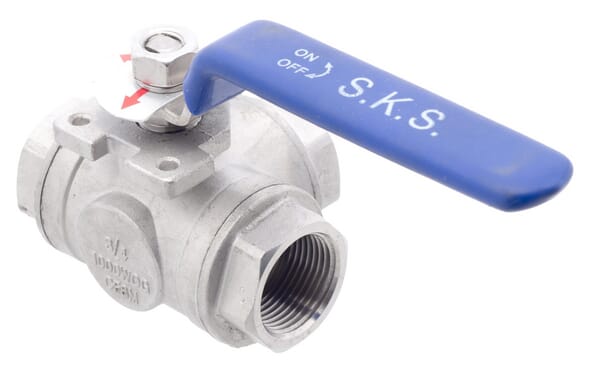 Robinet cu bilă 3 căi T 3/4″ oțel inoxidabil BV3T34FSS